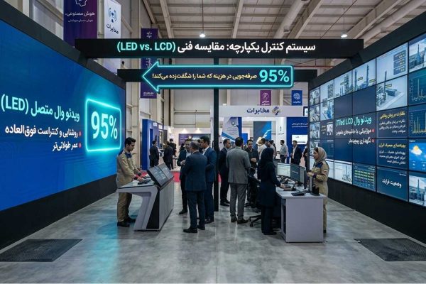 خرید ویدئو وال LCD یا LED؟ مقایسه فنی که هزینه‌های شما را نصف می‌کند